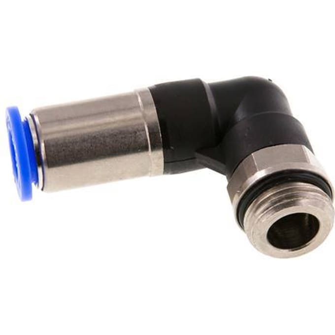 12mm & G1/2'' Zelfsluitende L-insteekkoppeling Vernikkeld messing/PBT buitendraad 0-10 bar