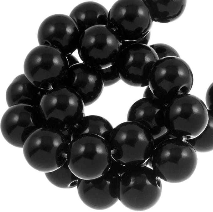 Black Stone Kralen (4 mm) 95 Stuks