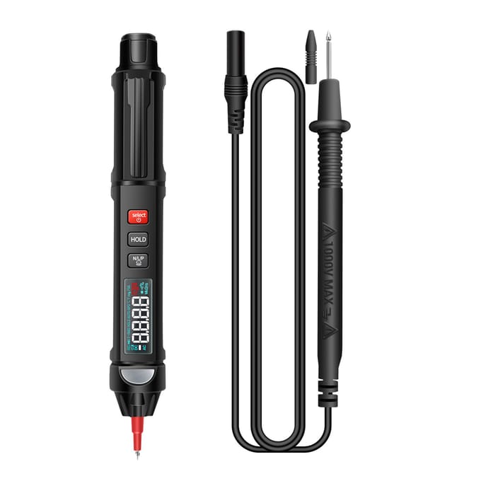 ANENG Stylo Multimètre 6000 Compteurs Multimètre Numérique Testeur de Compteur avec Écran LCD Rétroéclairé With phase sequence detection vert