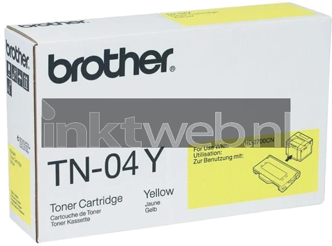 Brother TN-04Y Tonercartridge - Geel