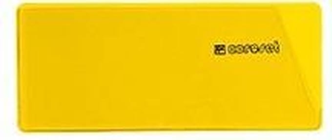 Coroset magnetische etikethouder, 100/VE, 137x58mm geel