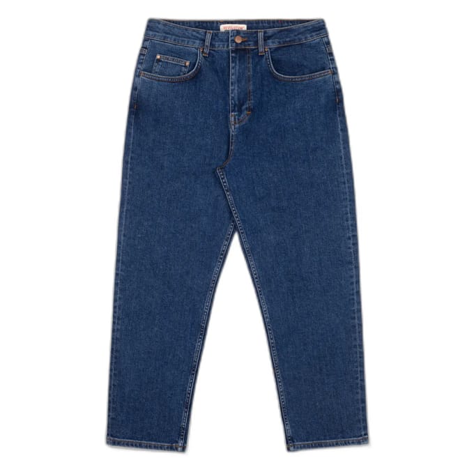Relaxed fit jeans van stretch organisch katoen Revolution