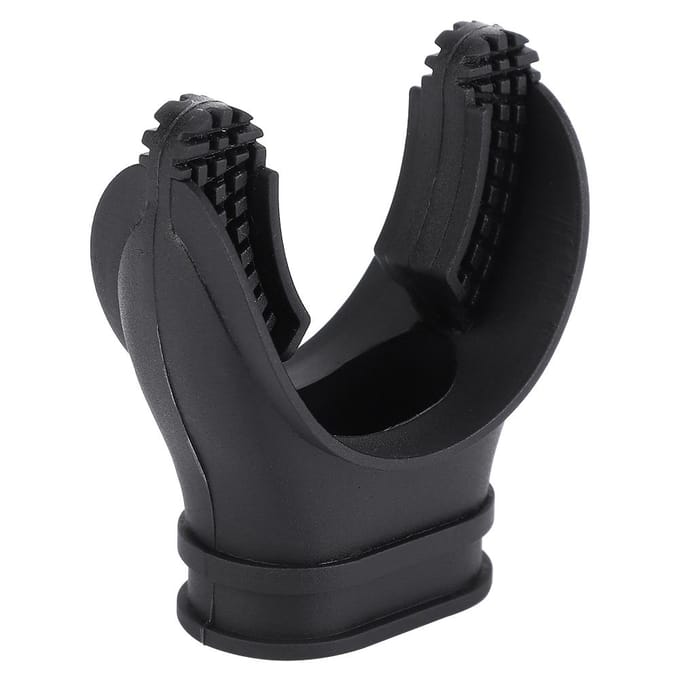Duik Snorkel Siliconen Bijtmondstuk Mondstuk Duikuitrusting Accessoire black