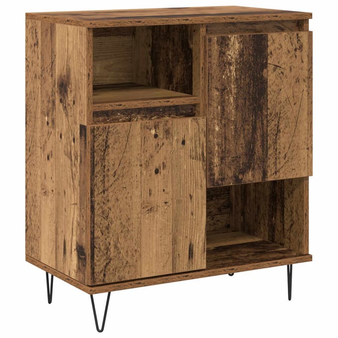 vidaXL - Dressoir - Oudhout - 60 - x - 35 - x - 70 - cm