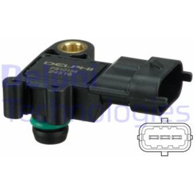 Sensor, inlaatspruitstukdruk DELPHI PS10154