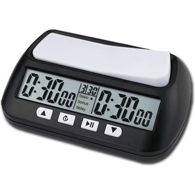 Horloge d'échecs Minuteur d'échecs numérique avec fonction d'alarme sonore YS 902 Noir Version anglaise gray