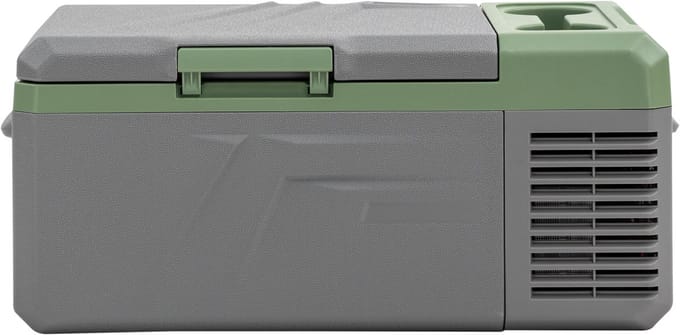 Steamy-E Single Zone Elektrische Compressor Koelbox - Single Zone - 16 liter - 12V en 230V - voor auto en camping - Grijs
