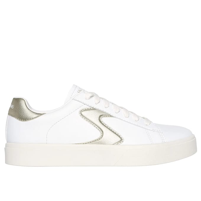 Skechers Sneaker Eden Lx-Beaming Glory 185016/WTGD Wit Goud Machine Washable