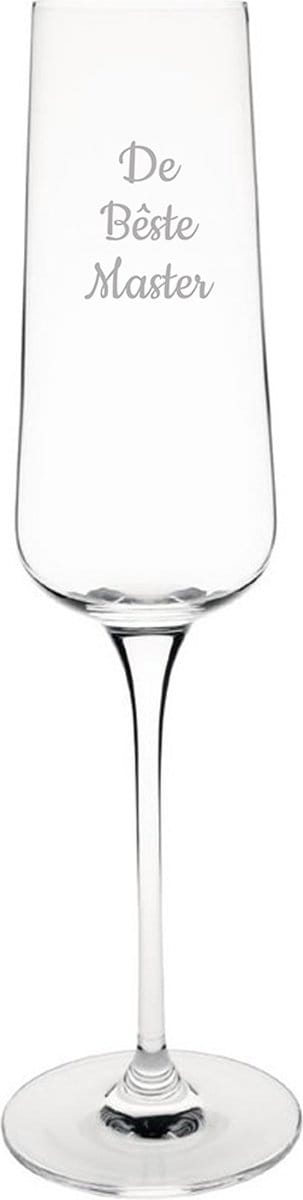 Gegraveerde Champagneglas 27cl De Bêste Master