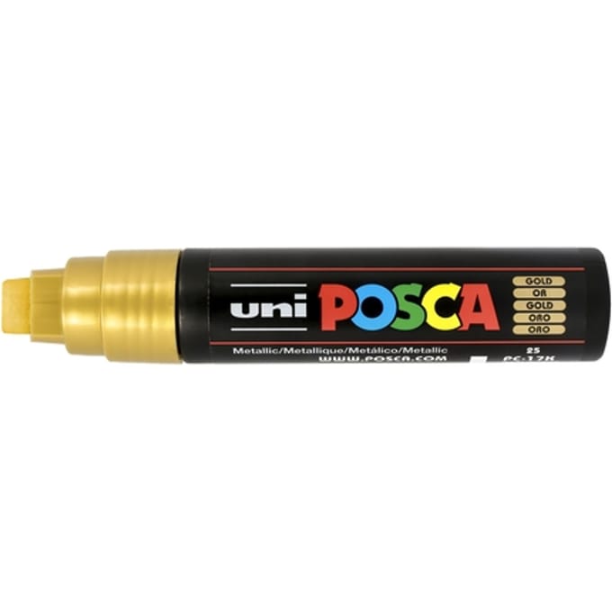 Paintmarker Uni POSCA PC17K extra breed rechthoek goud