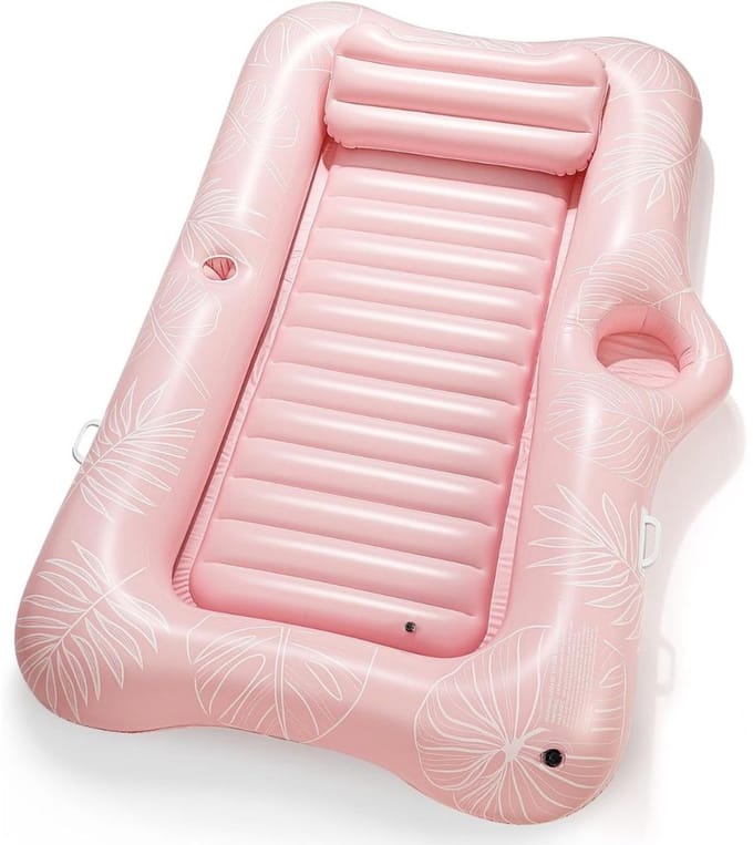 Tanning Pool Bed - Luchtbed Zwembad Opblaasbaar - Roze