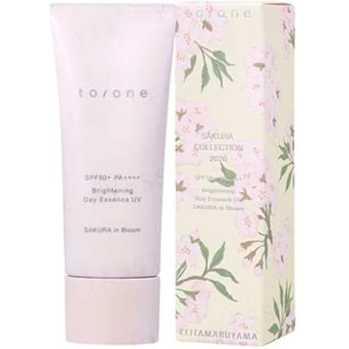 to/one - Sakura Collection 2026 Brightening Day Essence UV SPF 50+ PA++++ 40g