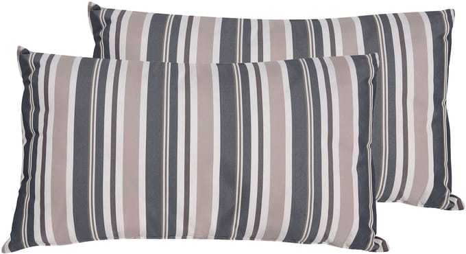 KASTOS - Tuinkussen set van 2 - Lichtbruin - 40 x 70 cm - Polyester