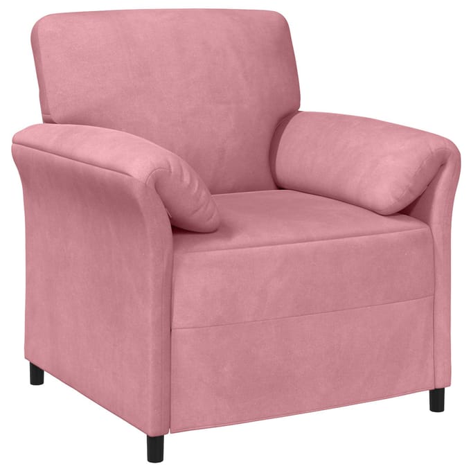 vidaXL - 1-Zits - Bank - Roze - 88 - x - 83 - x - 95 - cm - Fluweel