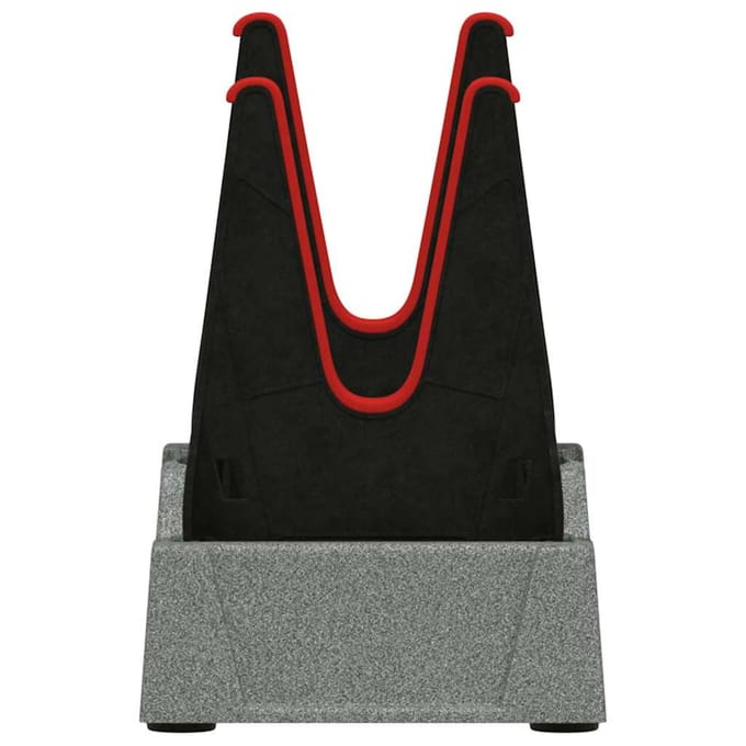 vidaXL Schietsteun Verstelbaar Grijs 46 x 14 x 19,5 cm Kunststof