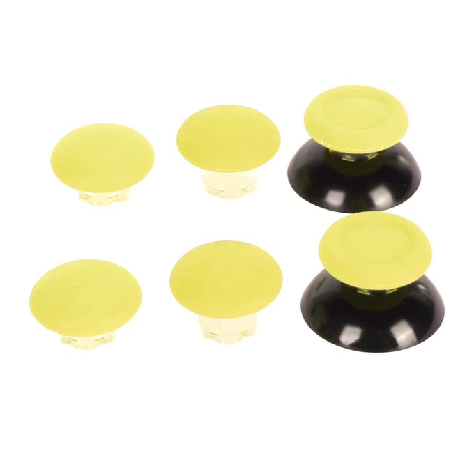 Duimgrip 8-in-1 Multifunctionele 3D Afstandsbediening Duimstick Covers met 2 stuks Duimstick Basis voor geel