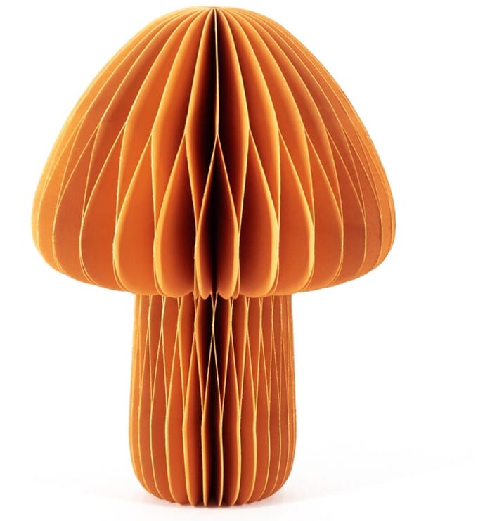 Papieren paddenstoel oranje