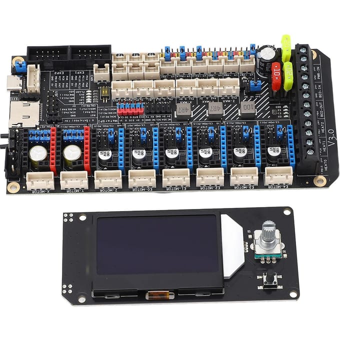 3D-printer Moederbord voor Spider V3.0 8 TMC Drivers 8 PWM Ventilatoren Uart SPI 3D-printer Onderdeel Set voor VORON 2.4 Switchwire 8 gray