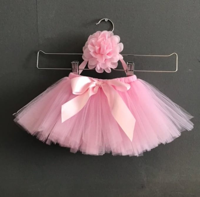 Tutu set - Zachtroze - 0-6maande