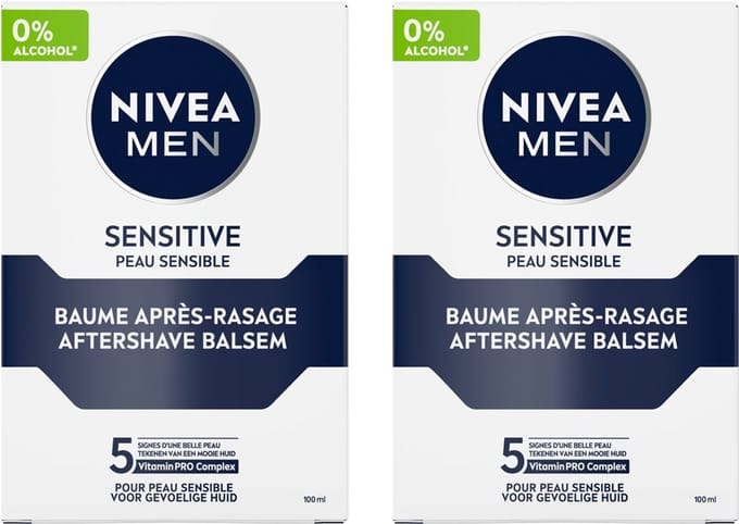 Nivea Men Sensitive Aftershave - 2 x 100 ml