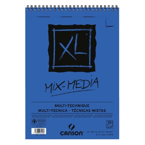 Mixed mediapapier canson xl textured mixed media 30vel 300gr a3 wit