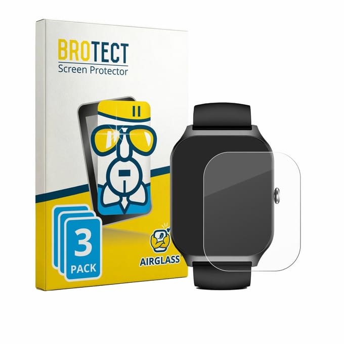 Screenprotector 3 Stuks voor Kriutefy Smartwatch 1.83" Beschermglas transparant