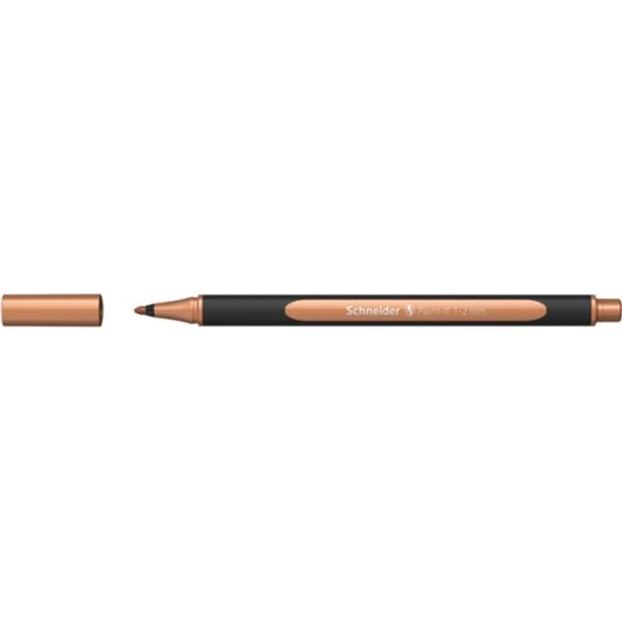 Schneider stift - metallic liner - Paint-It 020 - lijnbreedte 1-2mm - koper metallic - S-ML02001102