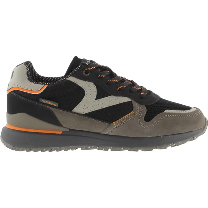 Leren en suede effect sneakers voor dames Victoria Seul