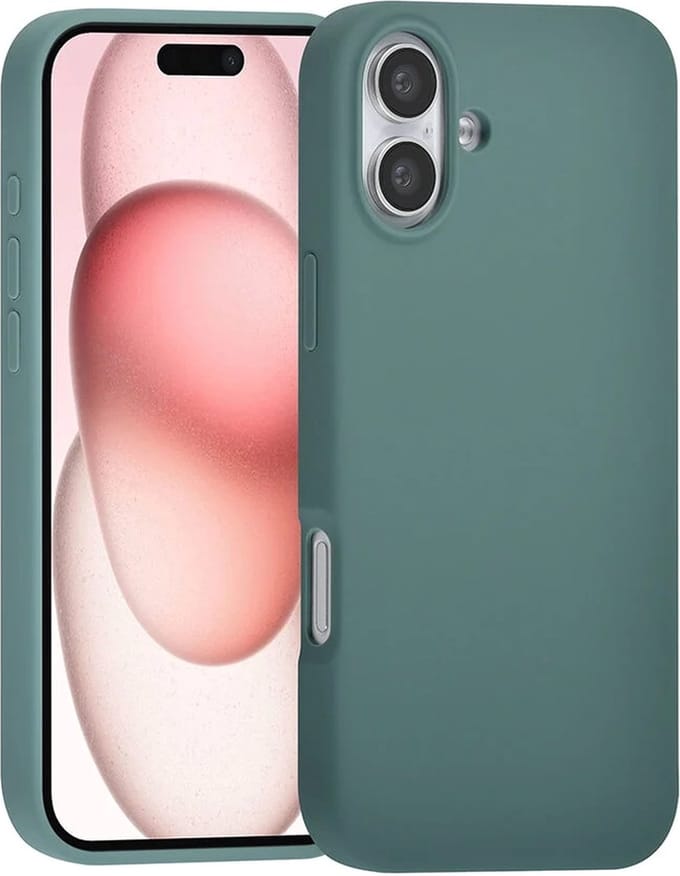 TUNIQ - iPhone 16 - Backcase - Premium Liquid - silicone - Groen