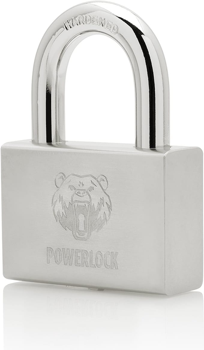 PowerLock PL-100 Hangslot – 73 mm – Uitneembare Beugel – Gehard Staal – 4 Sleutels