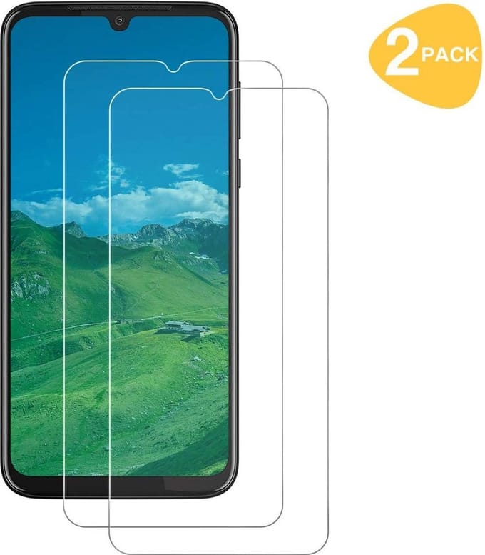 Screenprotector Glas - Tempered Glass Screen Protector Geschikt voor: Motorola Moto G8 Play - 2x
