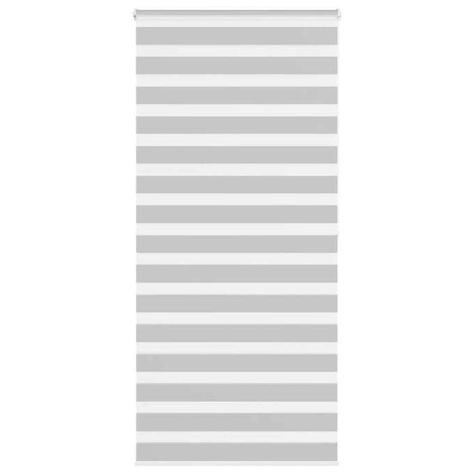 vidaXL - Zebra - rolgordijn - 105x200 - cm - stofbreedte - 100,9 - cm - lichtgrijs