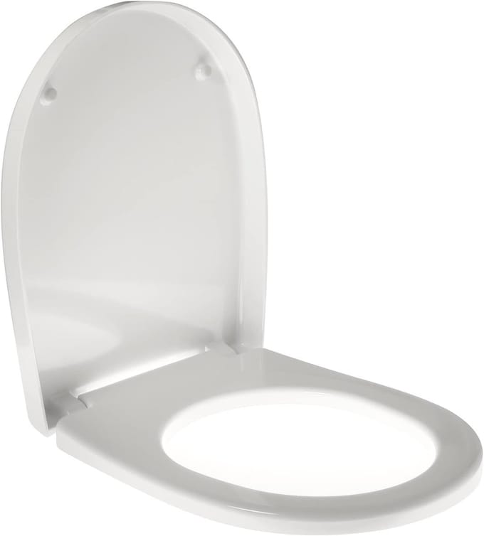 Toiletbril - WC Deksel - Badkamer Renovatie - Soft Close Sluiting - Universele Pasvorm - Wit