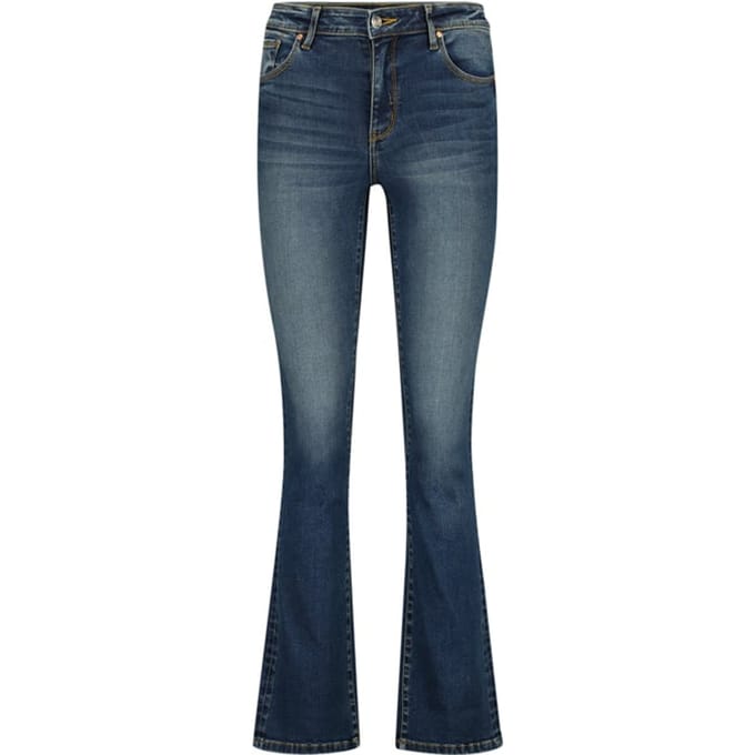 RAIZZED Faye Jeans Dark Blue Stone Maat: W23L32 | Flared Jeans Outlet | Dames | Blauw