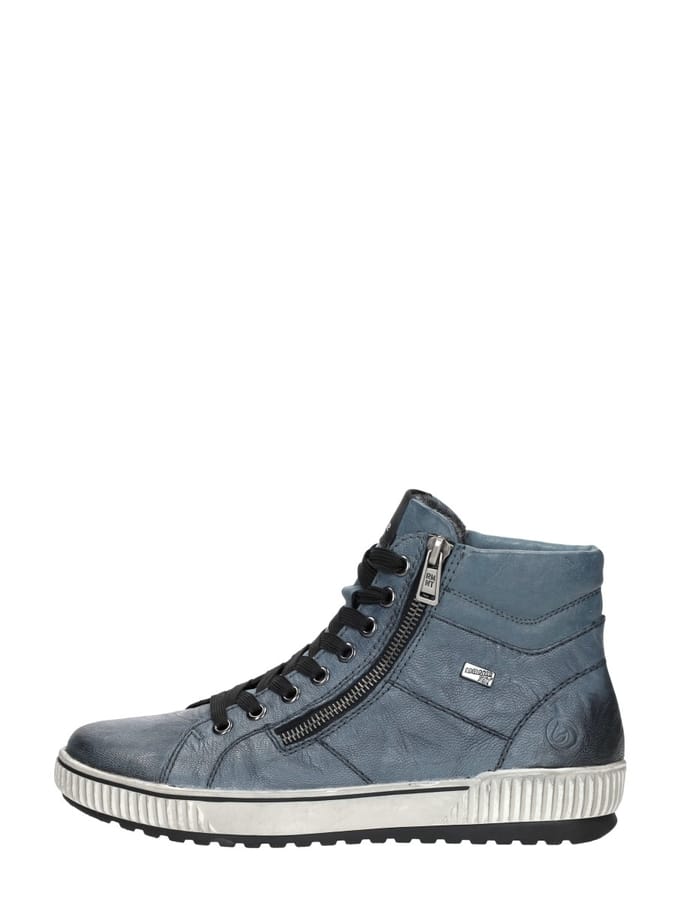 Remonte Veterboots blauw Leer - Maat 43