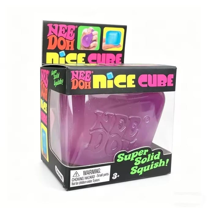 Needoh Nice Cube Sensorische Stressverlichter Fidget Tool voor Angst & Focus Bureau Sensorische Kubus voor Volwassenen & Kinderen