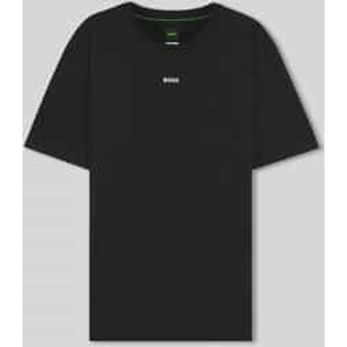 Slim Fit sport-t-shirt met labelprint model 'TS_Active'