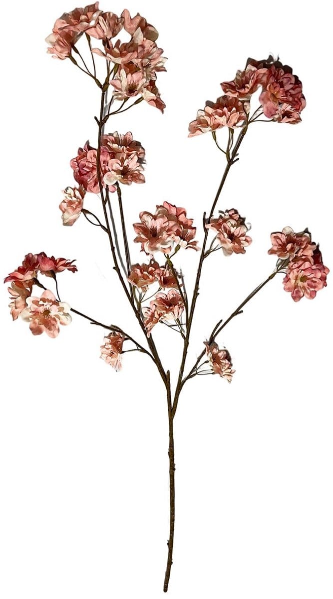 Kunsttak kersenbloesem 114cm roze