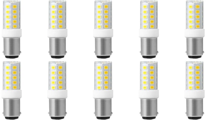 SPL Ba15d LED Lamp 3.5W - Neutraal Wit - 380lm - LED Buislamp T17 - 10 Stuks