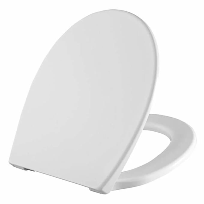 Pressalit Basic Line-uni - closetzitting met deksel - universeel - D74 scharnier - wit - 1096000-D7499913