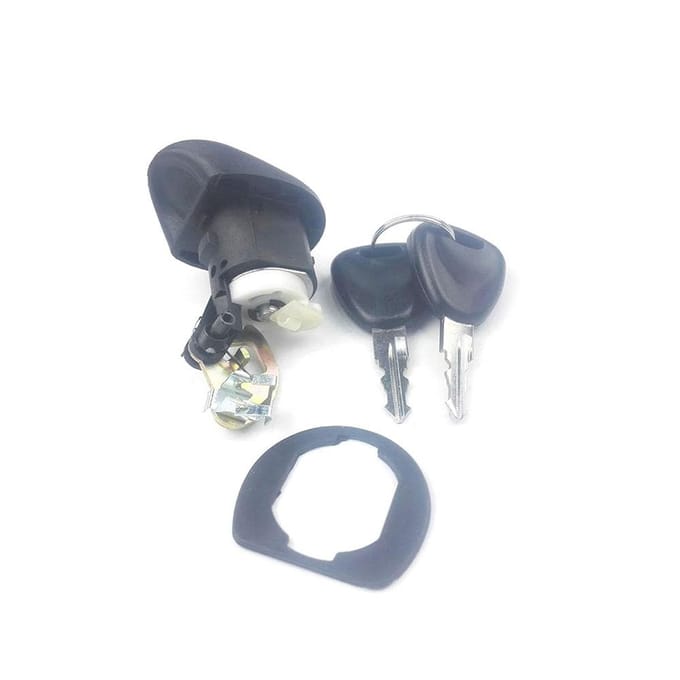 Serrure arrière de coffre de hayon + 2 clés 7701367940 pour Renault Twingo Dacia Sandero Logan gray