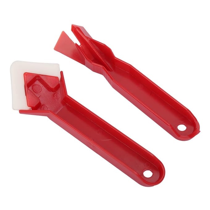 2 STUKS Kit Kitkitgereedschap Siliconen Kitverwijderaar Schop Glas Cement Kit Schraper red