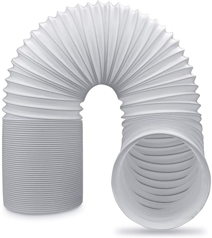 Dailygoods- Uitlaatslang Universeel - Draagbare Luchtslang - Flexibele Buis - 5 Diameters - 59 cm - Kunststof Polypropyleen