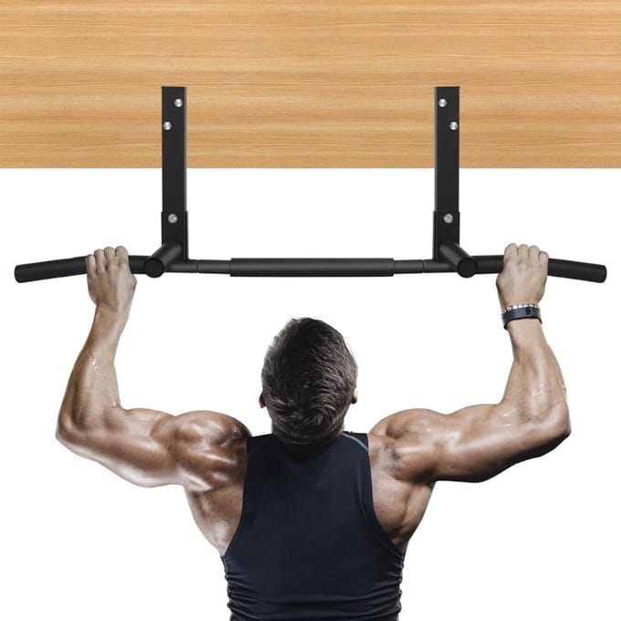 DnA® Pull Up Bar - Wasstrips - Pull Up Station - Donkerzwart - 43cm x 15cm x 11cm