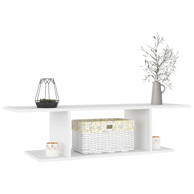 Vidaxl Hangende TV-kast, Wit, 103X30X26,5 Cm, Spaanplaat