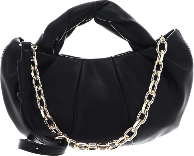 SEIDENFELT MANUFAKTUR Handtas Schoudertas Stranda Handbag Black / Gold Zwart