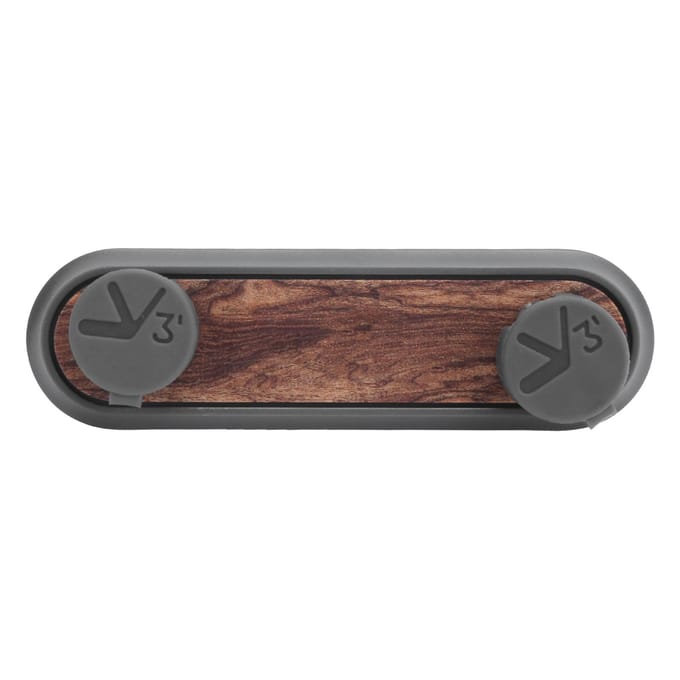 Magnetische Kabelclips Multifunctionele Desktop Kabelmanagement Organizer voor Thuis Kantoor Auto GebruikWalnoot gray