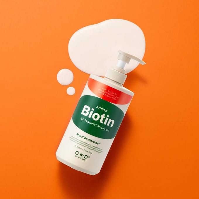 CKD Amino Biotin All Powerful Shampoo, 750 ml, 1 eenheid white