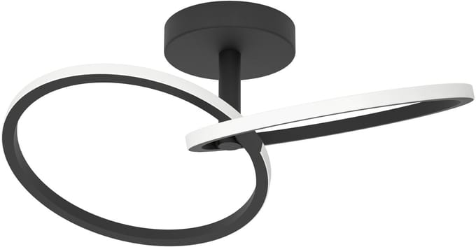 EGLO LED plafondlamp CONGIUNTI, zwart, 47 x 28 cm, CCT