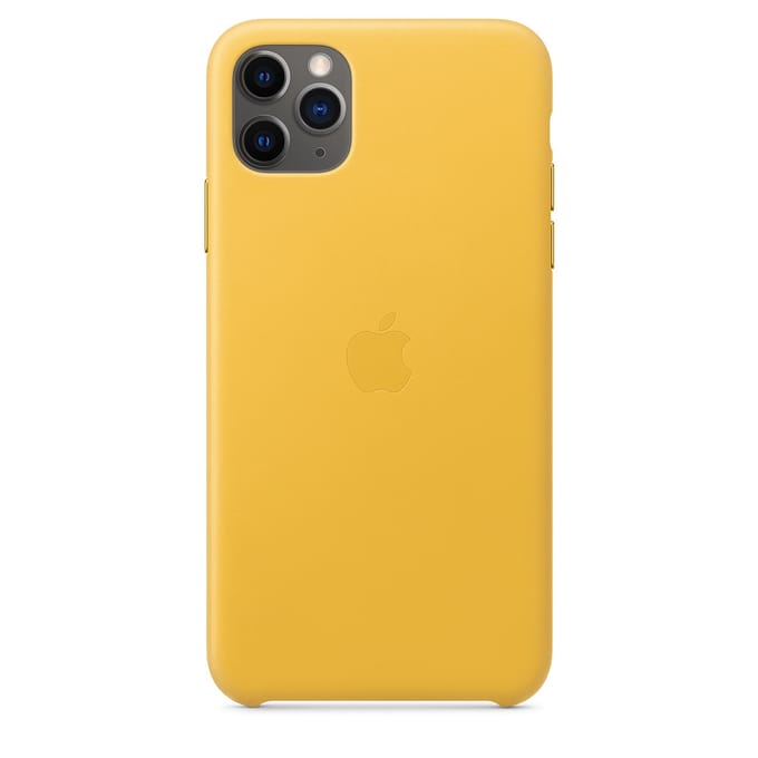 Leather Backcover voor de Apple iPhone 11 Pro Max - Meyer Lemon